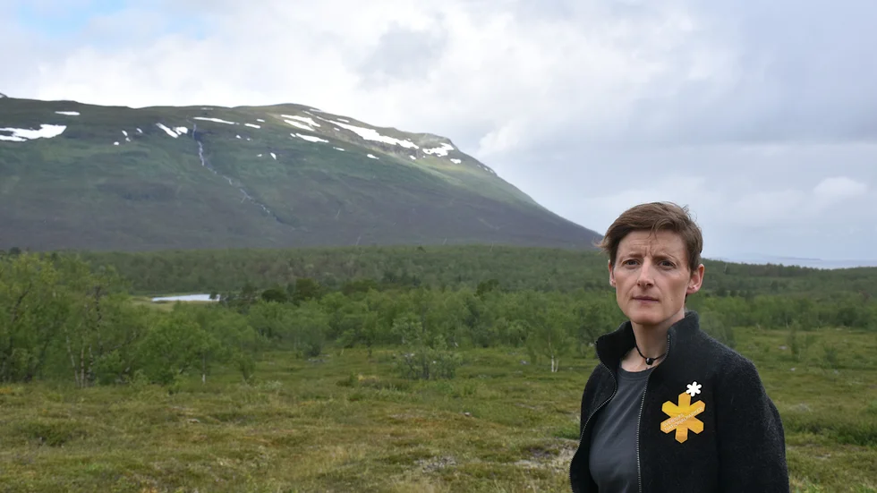 Sieglinde Kundisch är naturvägledare på Naturum i Abisko.