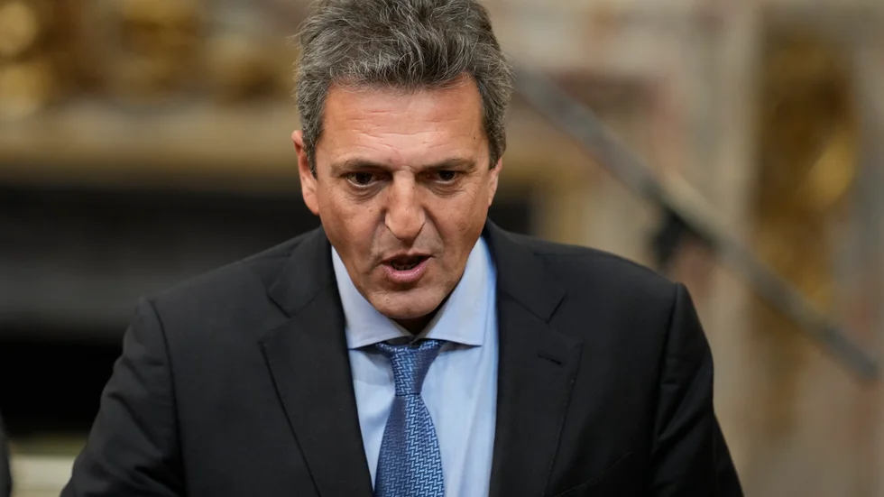 Sergio Massa tar sig an Argentinas ekonomi. Arkivbild.