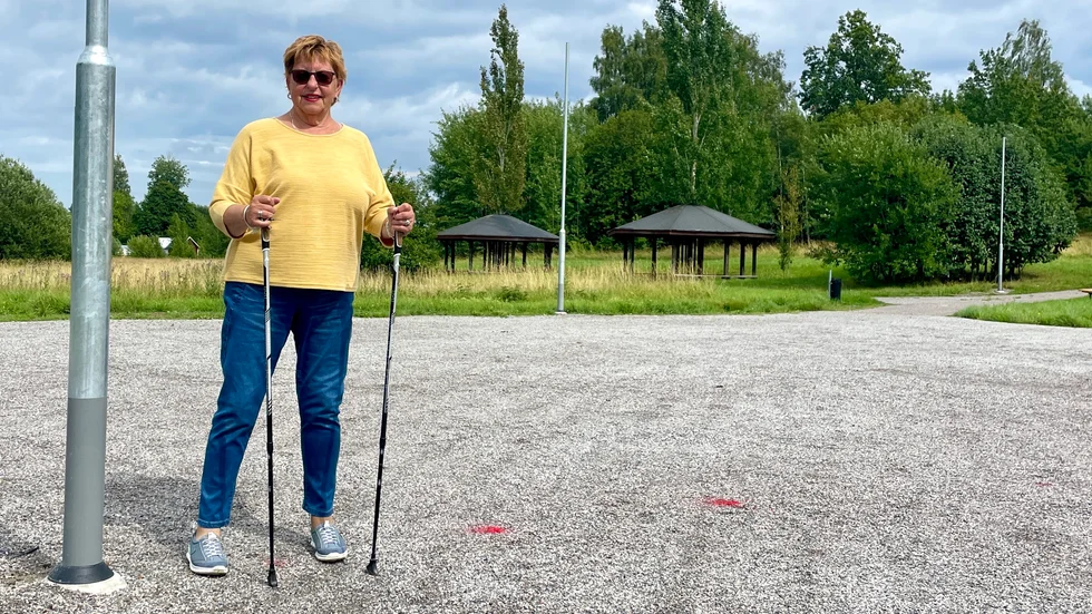 Berit Hansen tror att den nya aktivitetsparken kommer att bli en succé när den står färdig. 