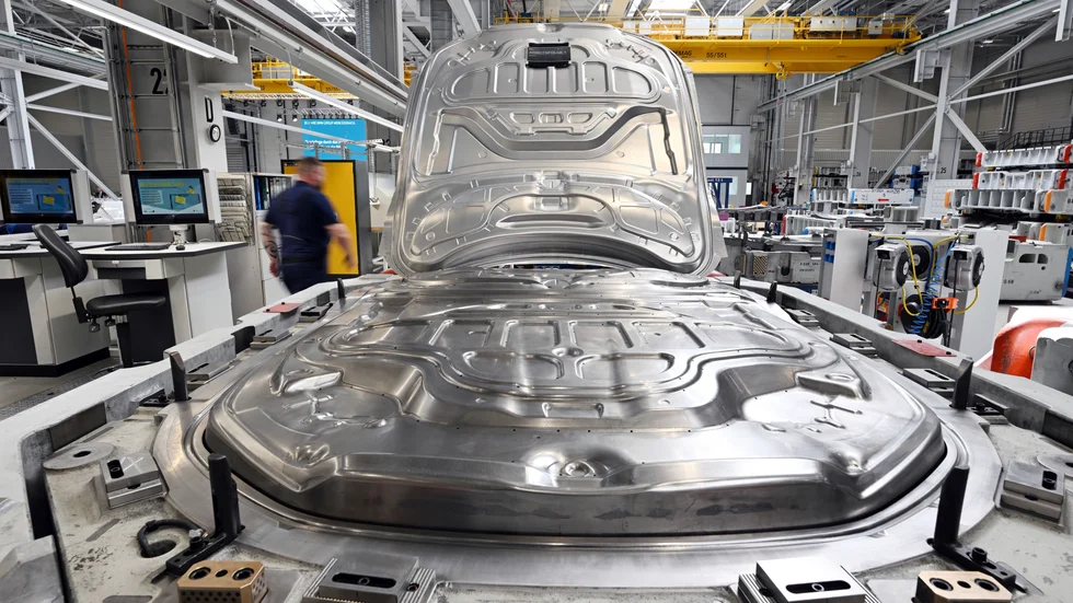 BMW-fabrik i Krauthausen, Tyskland. Arkivbild.