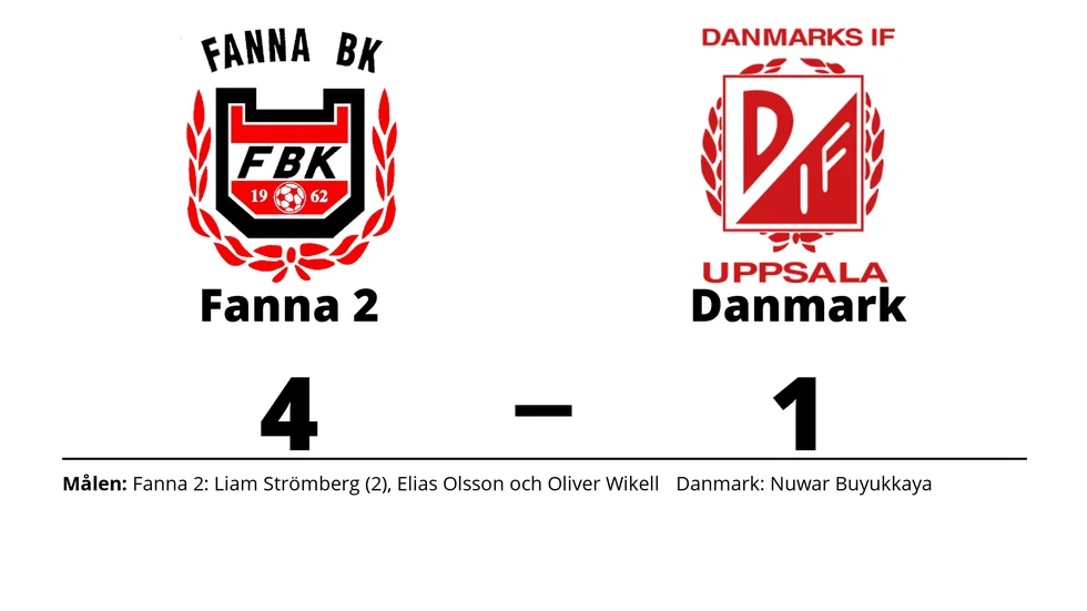 Fanna BK 2 vann mot Danmarks IF