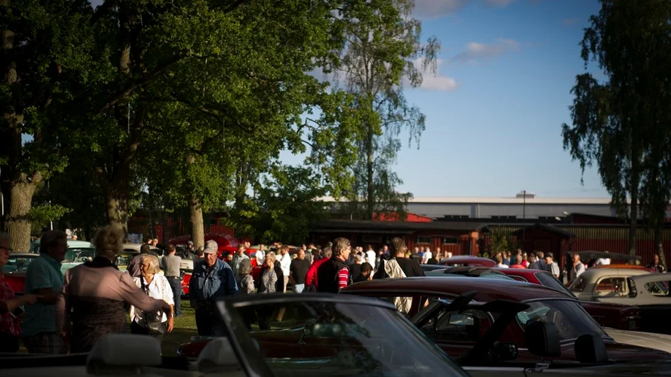 I torsdags anordnades årets sista veteranbilsträff nere i Trosa hamn. Bilden är tagen vid ett tidigare tillfälle.