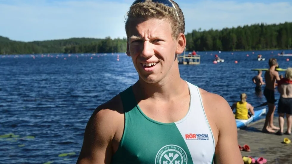 Dennis Kernen gjorde bästa insatsen av NKK:arna under första dagen av junior-VM.