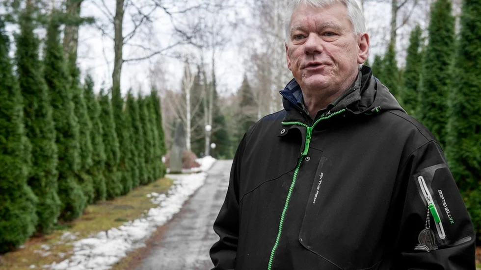 Kalle Hansson, kyrkogårds- och fastighetschef i Nyköpings församling.