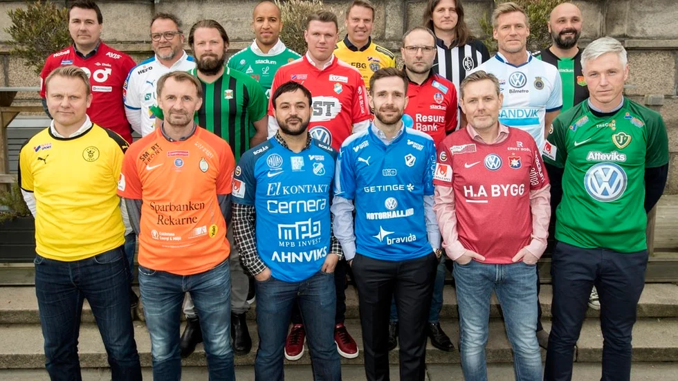 Under måndagen var det upptaktsträff inför Superettan med lagens tränare. Tvåa från vänster längst fram syns Nemanja Miljanovic från AFC Eskilstuna.