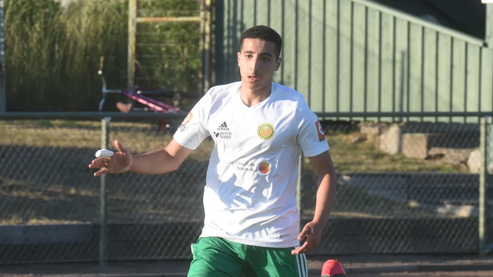 Ibrahim Haddar var en av HFK:s bästa spelare i 4–0-segern mot Stensjön.