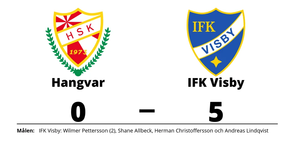 Hangvar SK förlorade mot IFK Visby