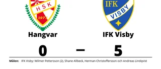IFK Visby vann enkelt borta mot Hangvar