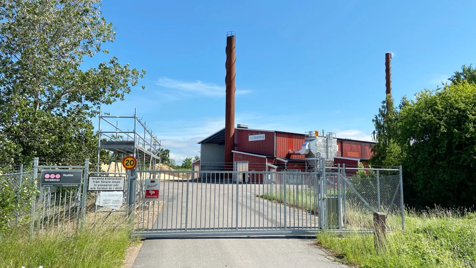 Fjärrvärmeverket i Vadstena.