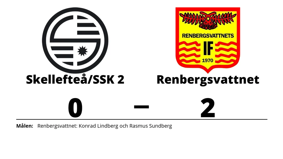 Skellefteå FF/SSK 2 förlorade mot Renbergsvattnets IF