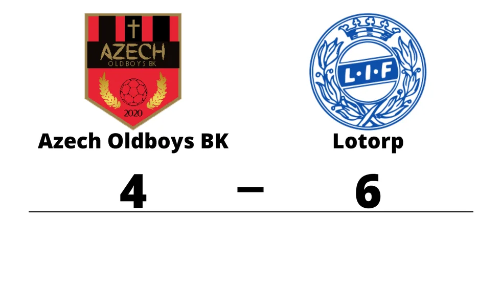 Azech oldboys BK förlorade mot Lotorps IF