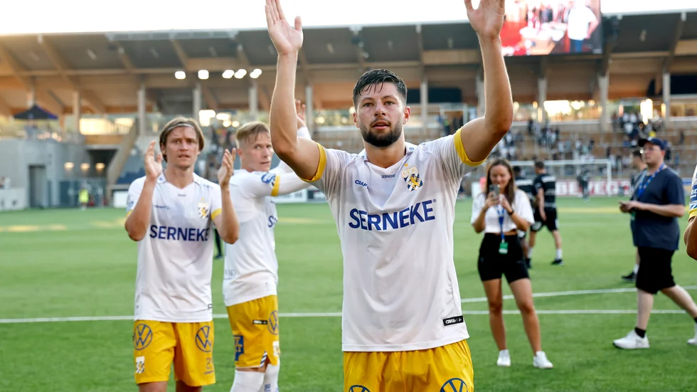 IFK Göteborgs Kevin Yakob jublade efter segern borta mot Sirius.