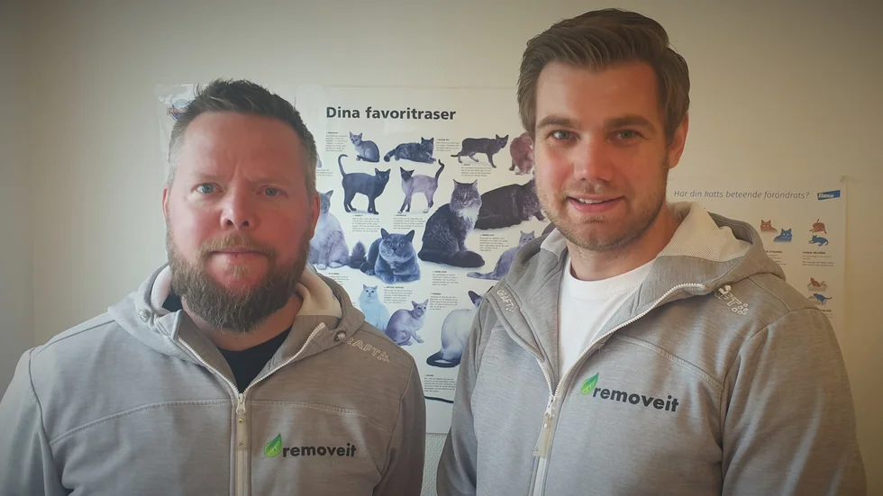 Joachim Aronsson-Jensen och Anton Virtanen, männen bakom succéföretaget Removeit.