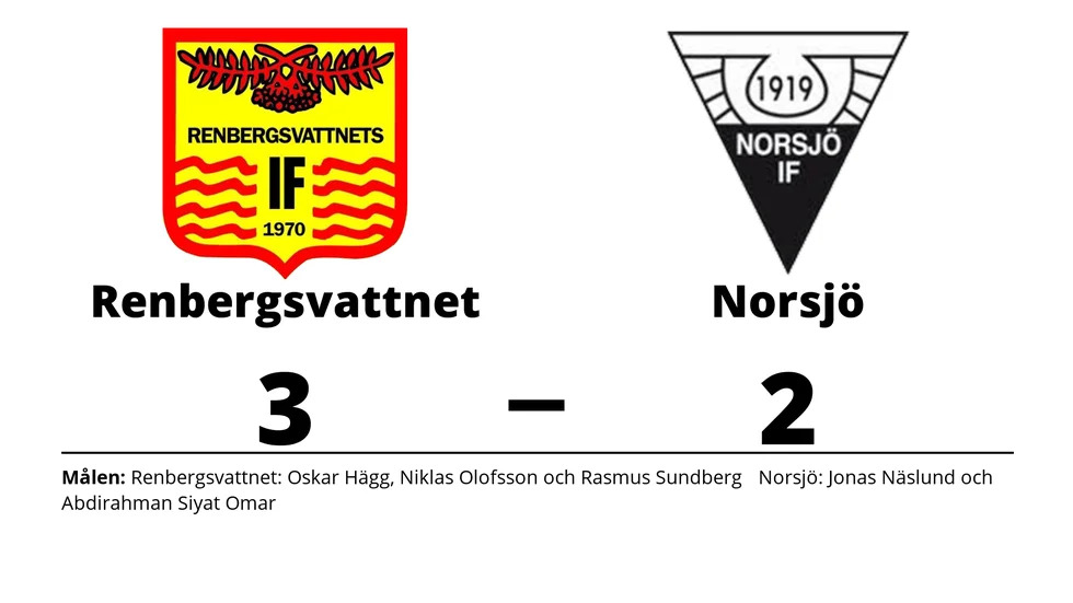 Renbergsvattnets IF vann mot Norsjö IF
