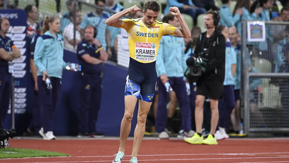 Sveriges Andreas Kramer är klar för final på 800 meter.