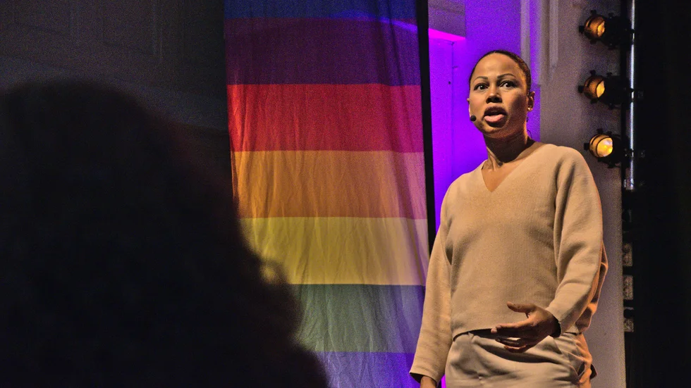 Alice Bah Kunhke (MP) gästade Luleå Pride under fredagen.