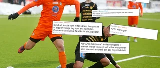 Näthatet mot AFC Eskilstuna