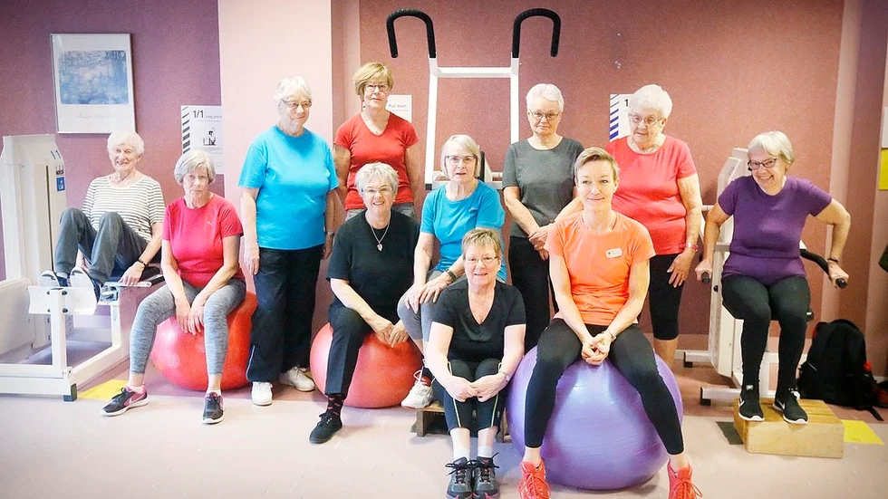 Cirkelgympassen på Strigeln är populära. Så även balansgympan som haft nästan 50 deltagare vid vissa tillfällen.