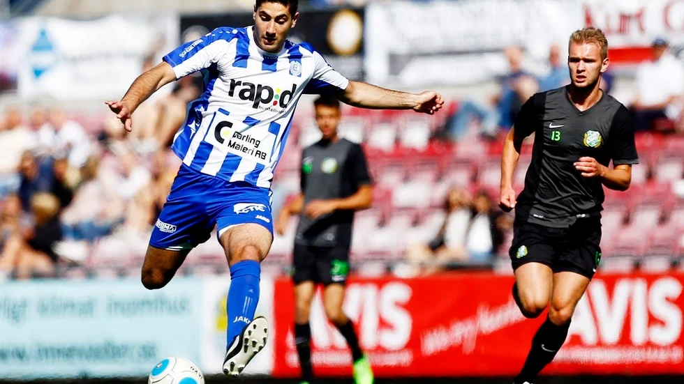 Emil Fritzell missade en straff i slutet av matchen.