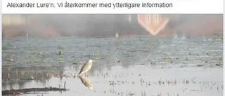 Ett hål på botten av Frösjön där vattnet rinner ut?