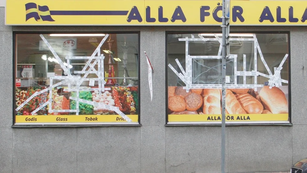 Det var utanför Allt för alla på Järnvägsgatan som en man ska ha hotat en annan man med kniv men även verbalt (bilden är tagen i ett annat sammanhang).