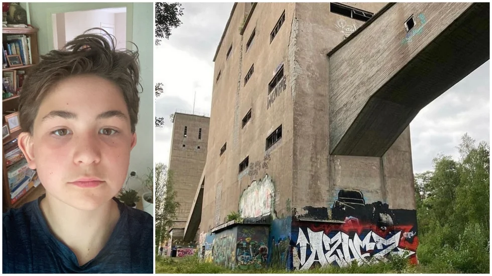 13-årige Jonatan Björkman Prytz gör sig en hacka på att sälja koordinater till övergivna platser. Bilden är från Ramhälls gruvor i Östhammars kommun.  
