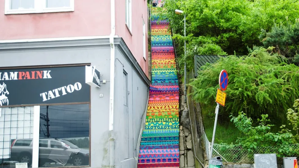 Trappgatan kom till genom ett Skapande skola-projekt.