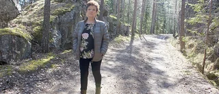 Banvallen i Dunker utsatt för klotter