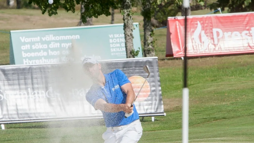 Ben Evans spelade bra och låg länge precis på gränsen att komma med till spelet de två sista dagarna, men sluthålen gick inget vidare och han sjönk i resultatlistan. FOTO: ROGER CULMSEE