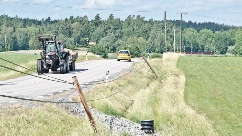 Såhär har det sett ut vid väg 57 mellan Björnlunda och Stjärnhov de senaste veckorna.