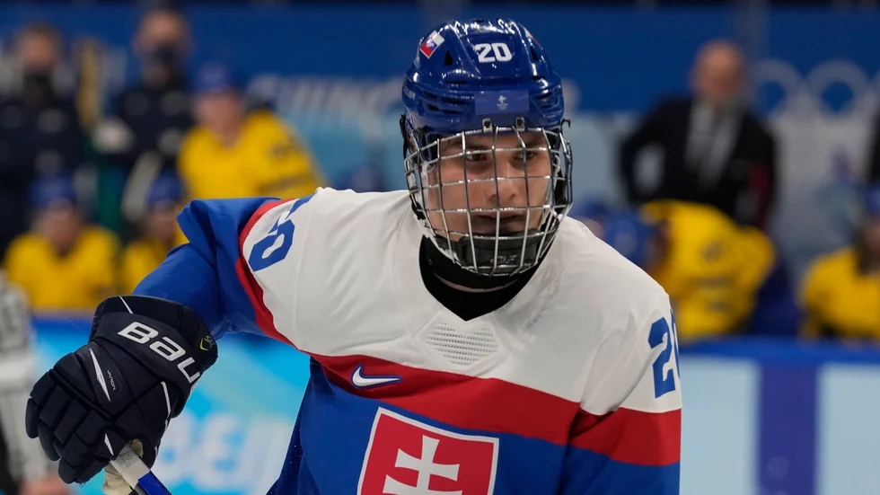 Juraj Slafkovsky vann skytteligan i OS i Peking där Slovakien tog brons.