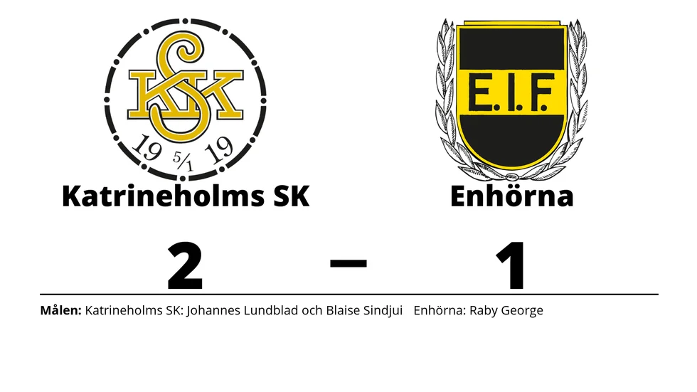 Katrineholms SK FK vann mot Enhörna IF