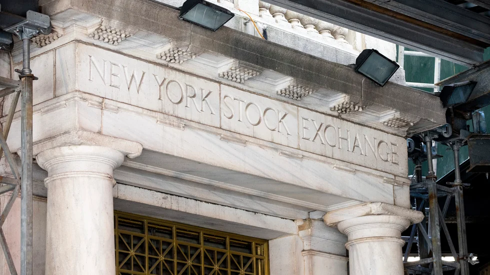 De stora börsindexen steg i New York. Arkivbild.