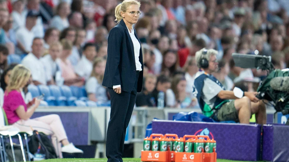 England förbundskapten Sarina Wiegman.