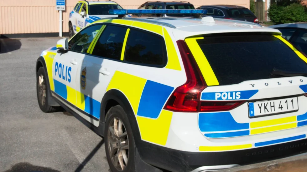 Polisen var på plats på Arnö under morgonen.