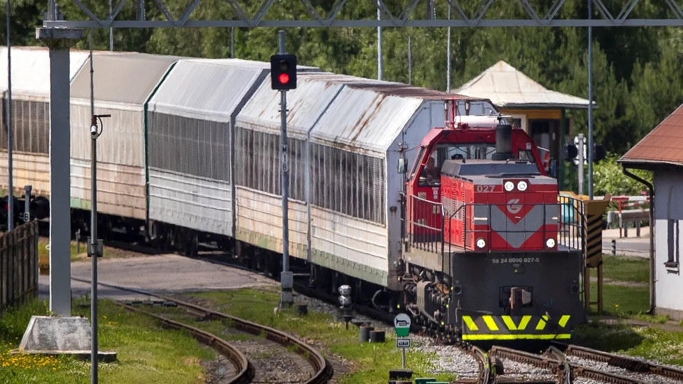 Godståg från Kaliningrad. Arkivbild.