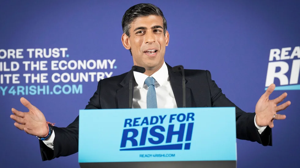 Rishi Sunak, tidigare brittisk finansminister, fick flest röster i torsdagens omröstning.