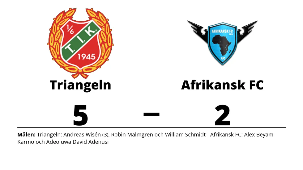 Triangelns IK vann mot Afrikansk FC