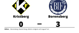 Borensberg tog rättvis seger mot Kristberg