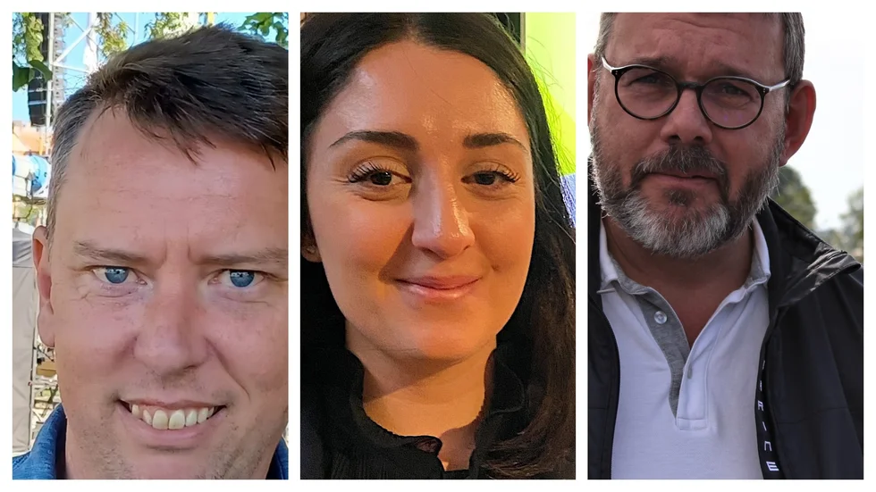 Kommunstyrelsens ordförande Olle Vikmång, Socialnämndens ordförande Maria Sayeler Behnam och Norrköpings S-ordförande Mattias Ottosson drar upp linjerna för S valrörelse i Norrköping. 