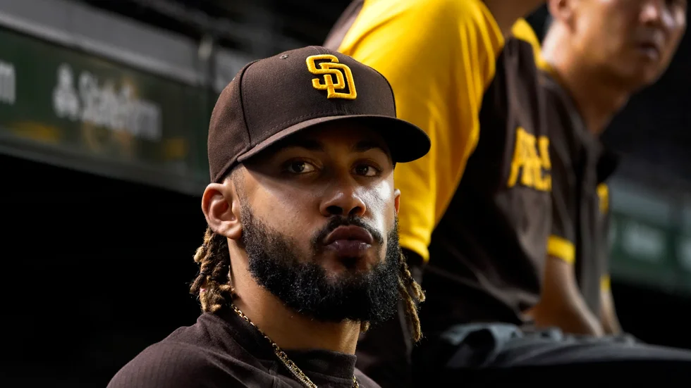 Fernando Tatis Jr. stängs av i 80 matcher efter ha testat positivt för Klostebol. Arkivbild.