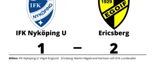 Vilgot Englund enda målskytt när IFK Nyköping U föll