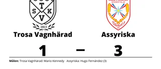 Fortsatt tungt för Trosa Vagnhärad - förlust mot Assyriska
