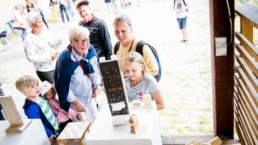 Träskulpturer har också vuxit fram under kolloveckan.