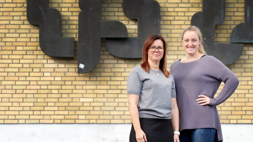 Malin Thorsén och Sandra Östman, två av högstadielärarna på den numera 650 elever stora Mariefreds skola.