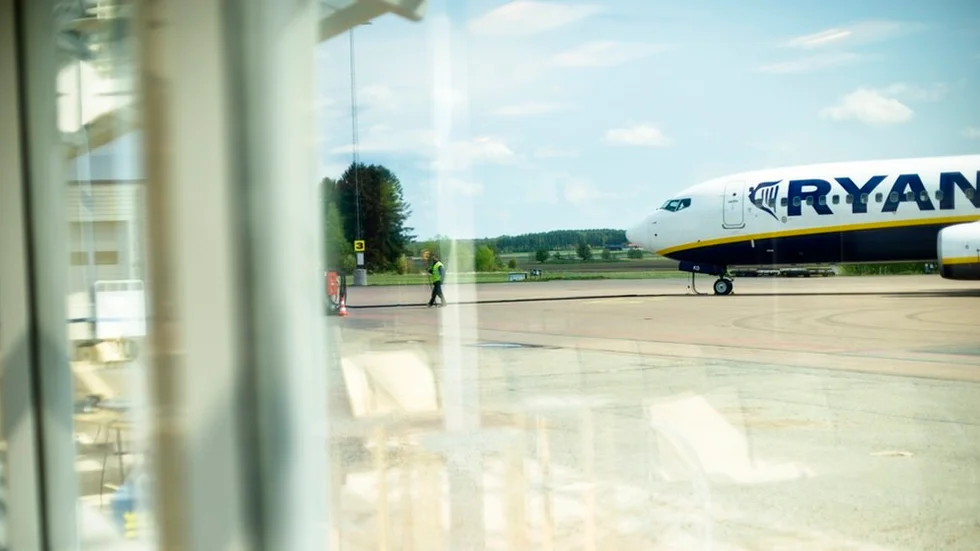 Strejken påverkade ankommande flyg på Skavsta under söndagskvällen.