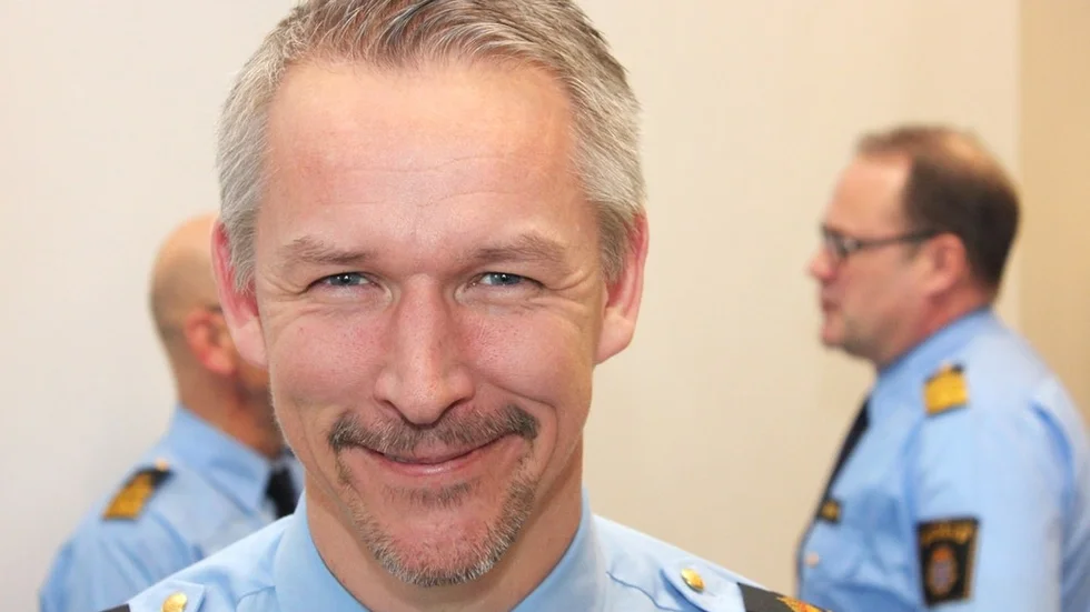 Lars Hammarsjö, stabschef för den allsvenska fotbollen hos Sörmlandspolisen.