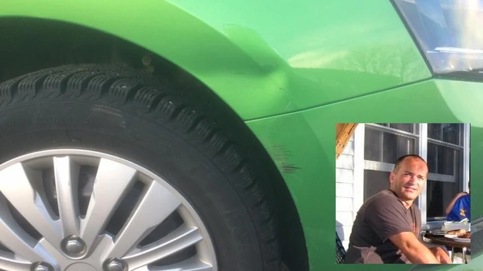 Hyrbilen var en Skoda Fabia.