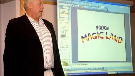 DET GÅR FRAMÅT. Nöjesparken Boden Magic Land ligger inom räckhåll, enligt de beräkningar som Lars Olofsson, VD Asfaltbeläggningar AB, presenterade på torsdagen.