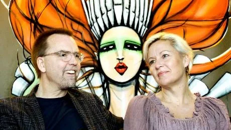 RÅTTFÅNGAREN. Regissören Ola Beskow och mezzosopranen Monica Danielson berättade om arbetet med föreställningen Råttfångaren som har nypremiär i Piteå.Foto: Eija Dunder